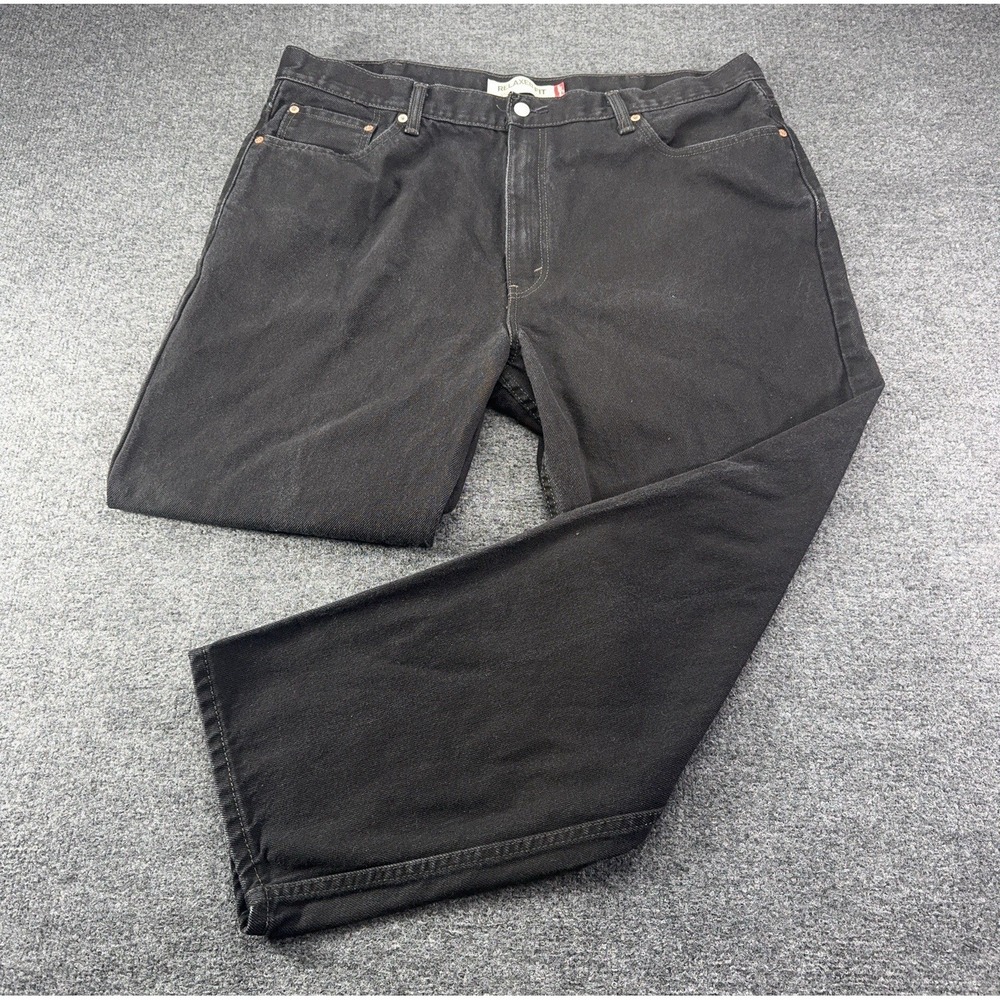 Vintage Levi's 550 Relaxed Fit Men's Jeans Black Denim Size 42x30